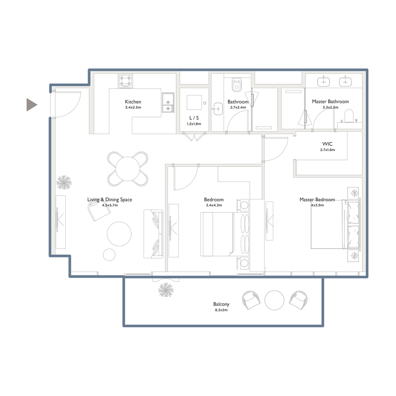 2 Bedrooms