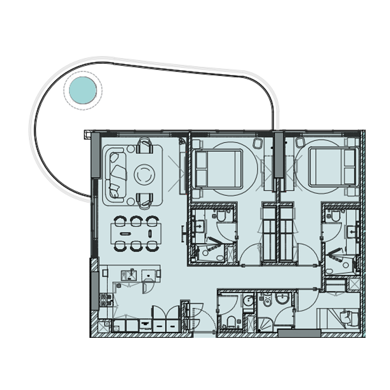 2 Bedrooms