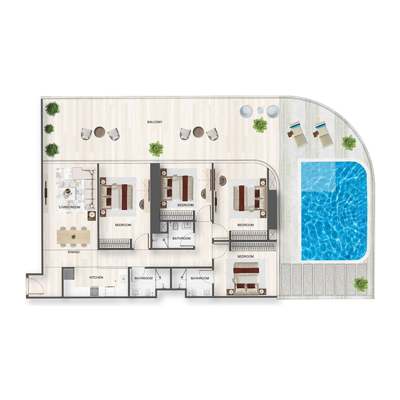 4 Bedrooms