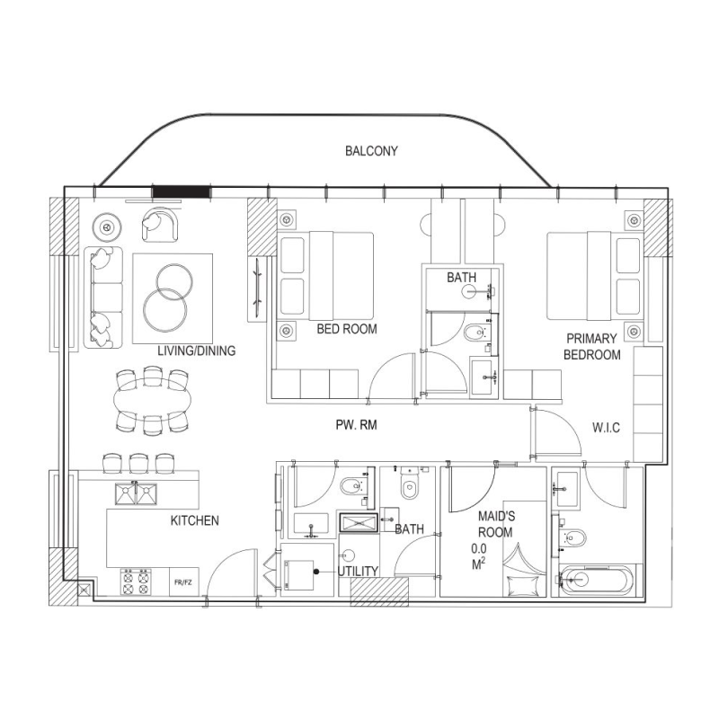 2 Bedrooms