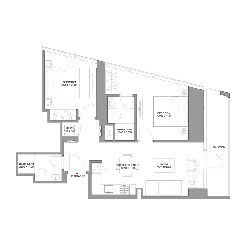 2 Bedrooms