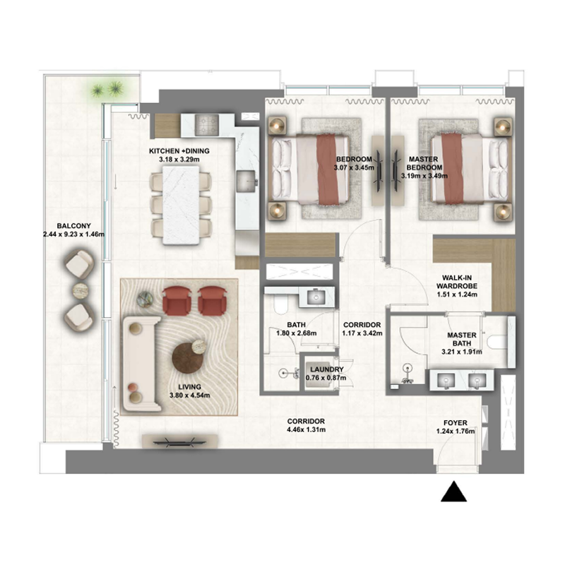 2 Bedrooms