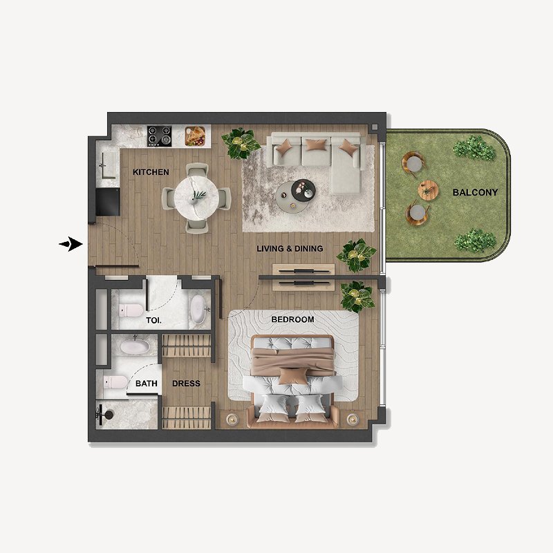 1 Bedroom