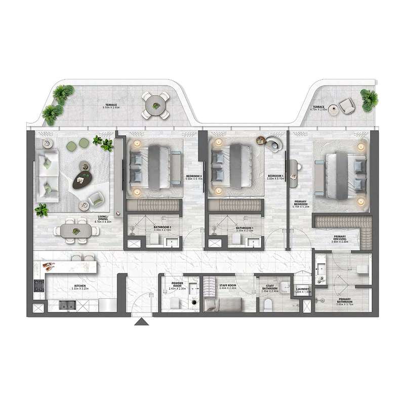 3 Bedrooms