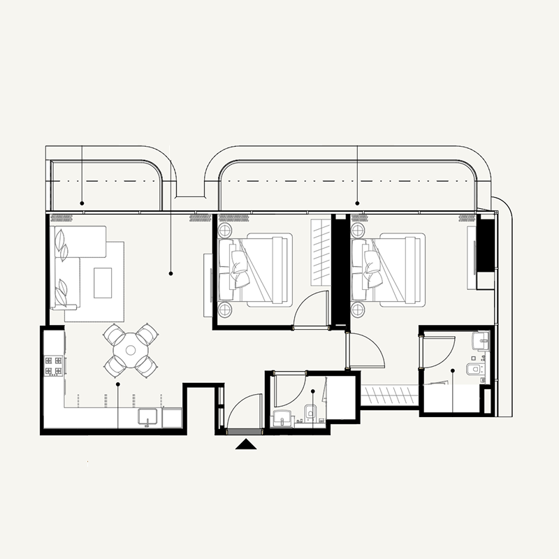 2 Bedrooms