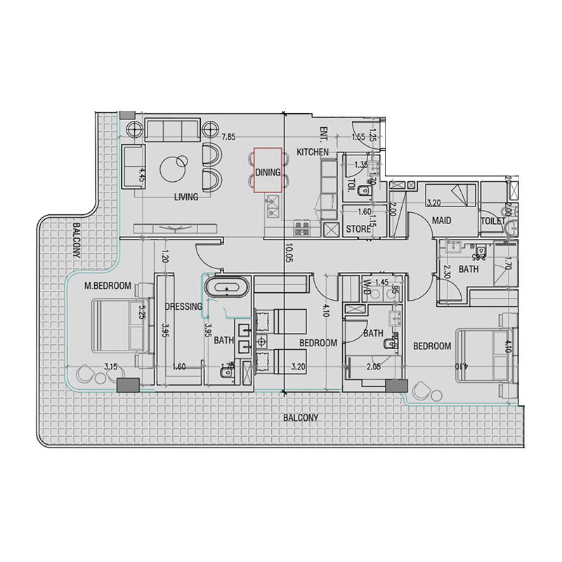 3 Bedrooms