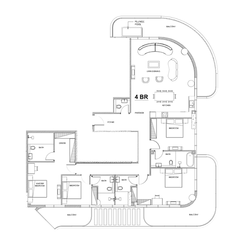4 Bedrooms