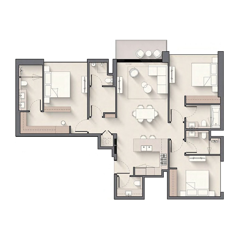 3 Bedrooms
