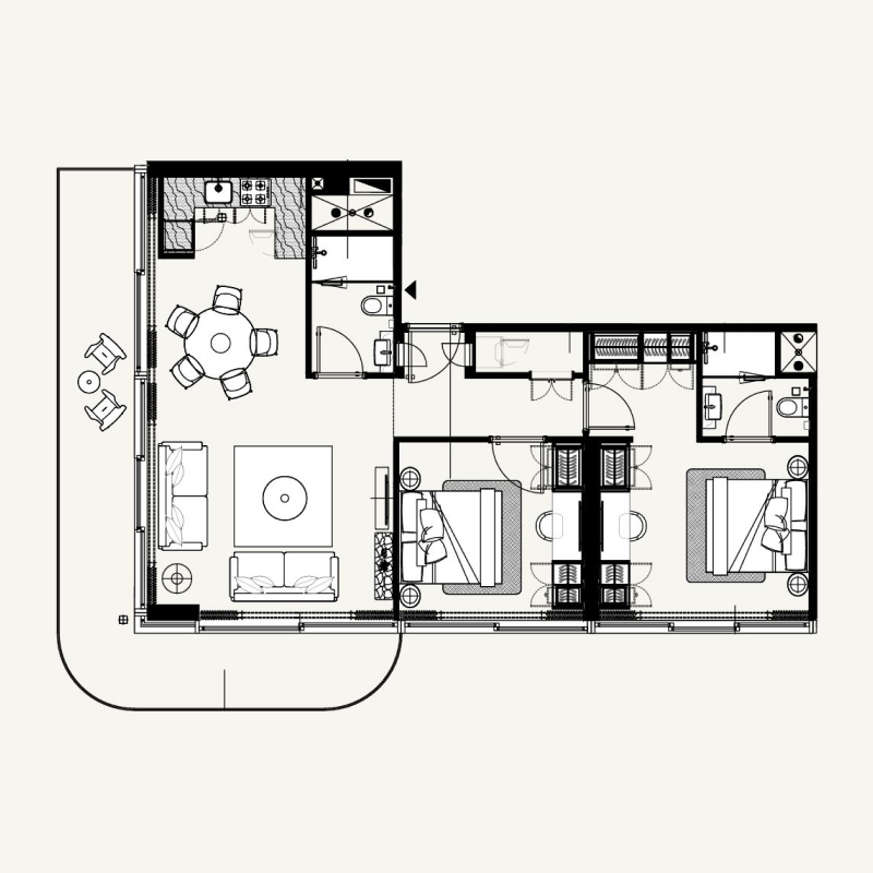 2 Bedrooms