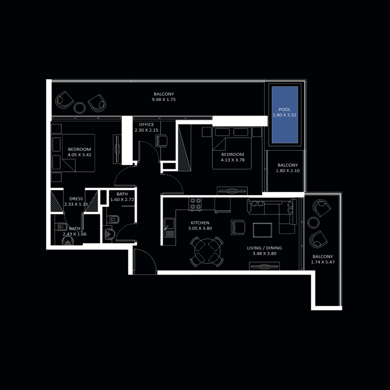 2 Bedrooms