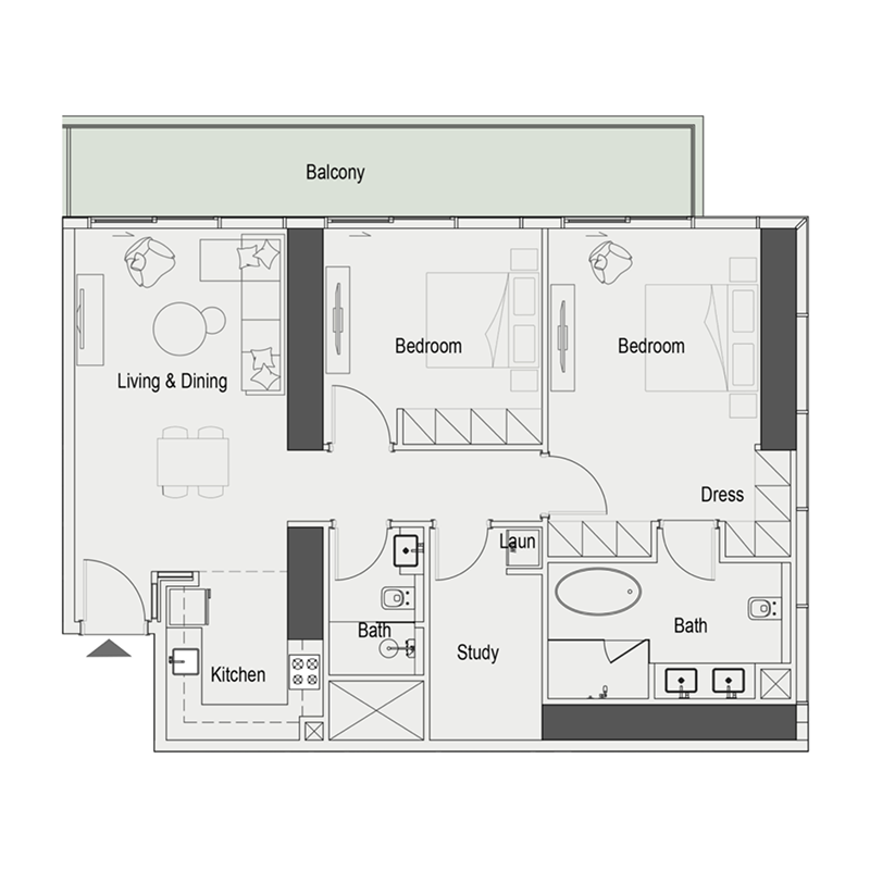 3 Bedrooms