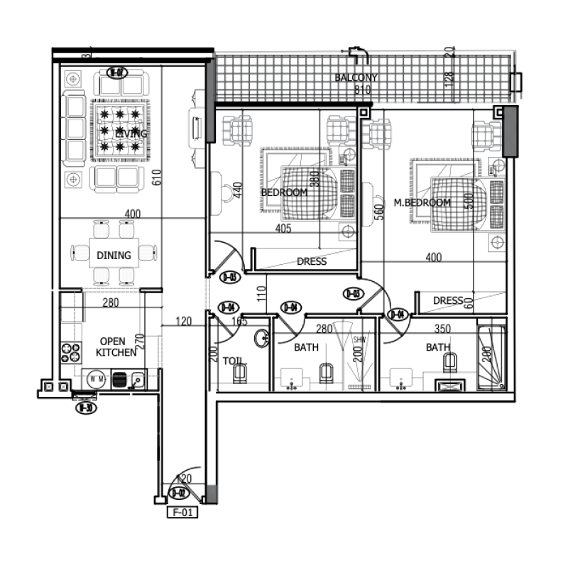 2 Bedrooms