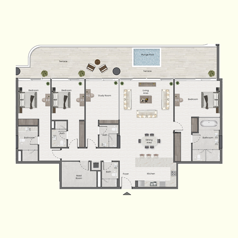 4 Bedrooms