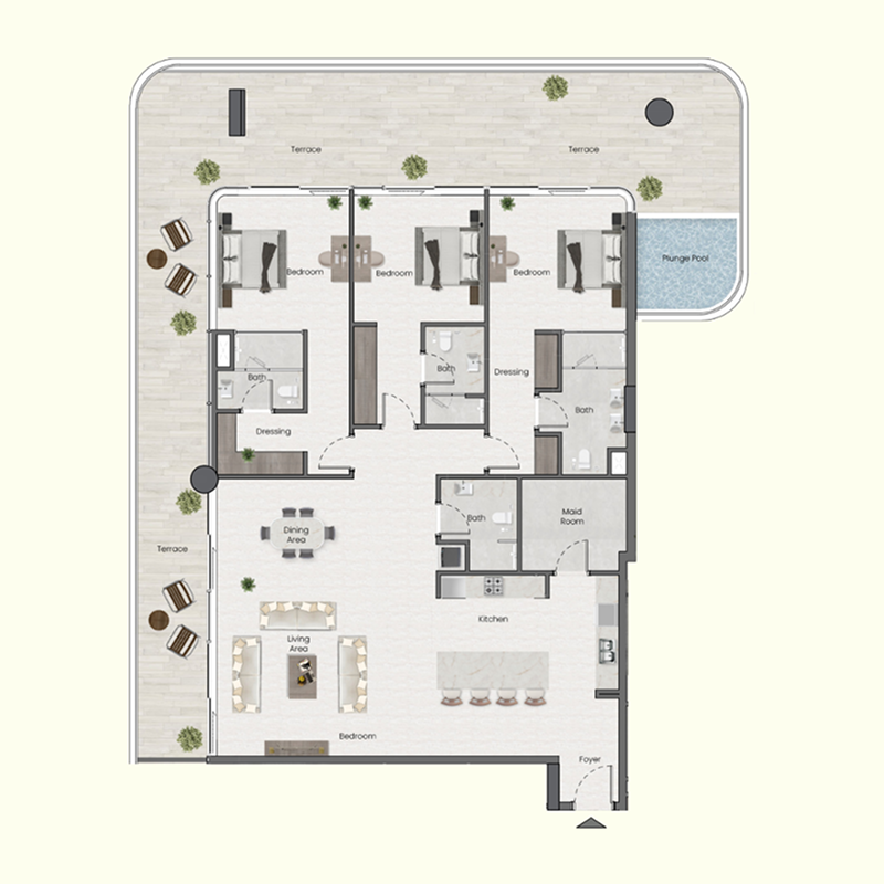 3 Bedrooms