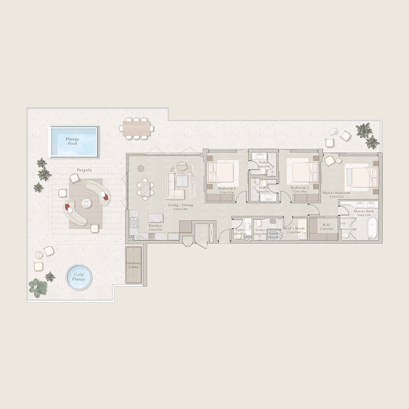3 Bedrooms