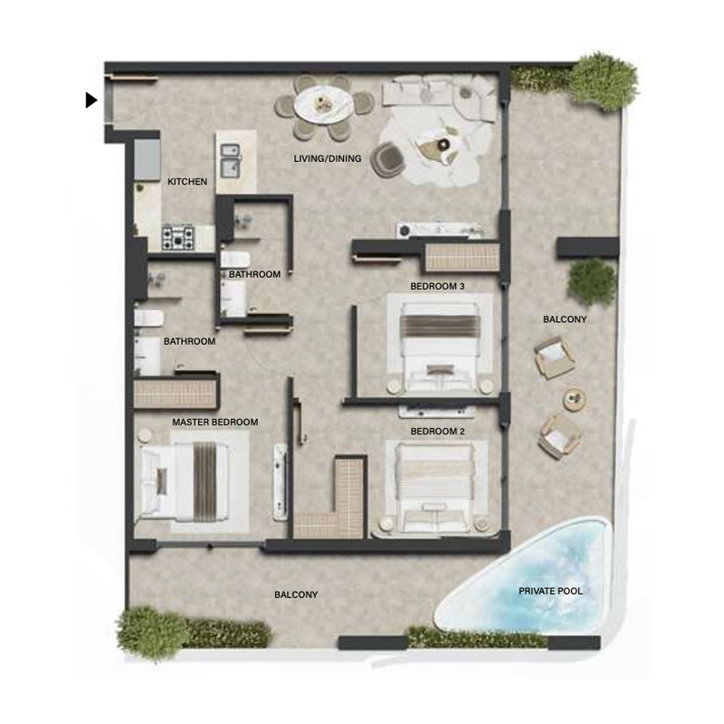 3 Bedrooms
