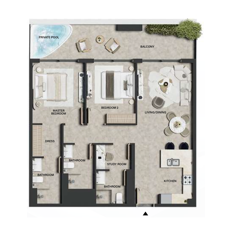 2 Bedrooms