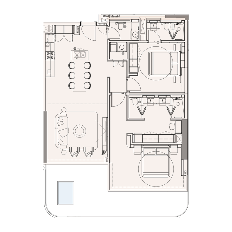 2 Bedrooms