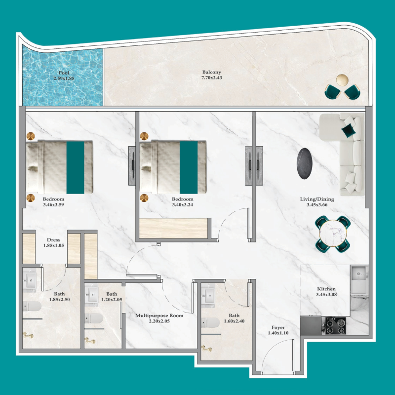 3 Bedrooms