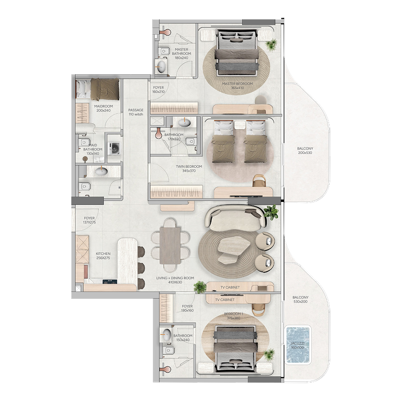 3 Bedrooms