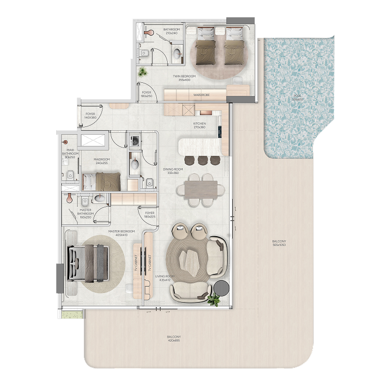 2 Bedrooms