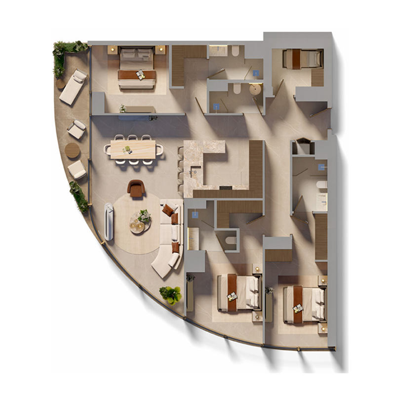 3 Bedrooms
