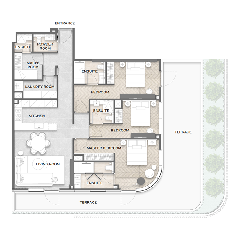 3 Bedrooms