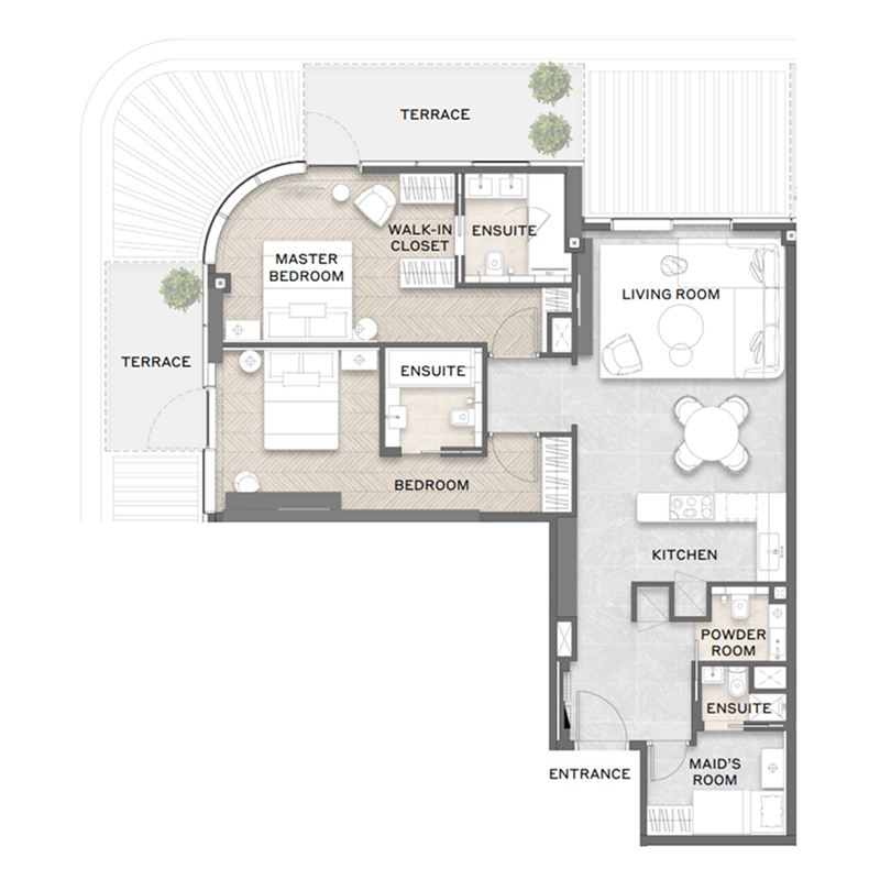 2 Bedrooms