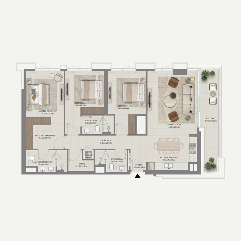 3 Bedrooms