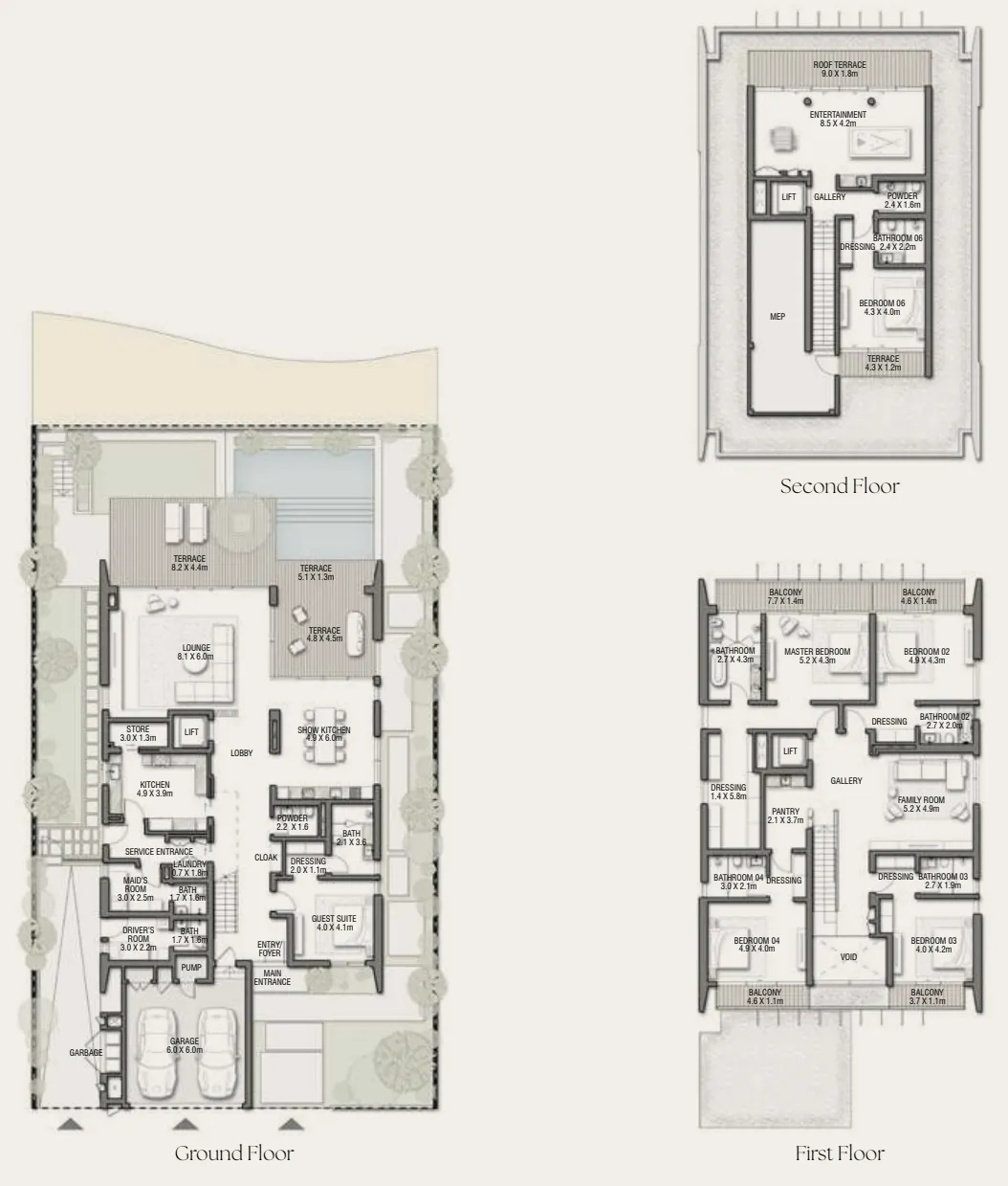 6 Bedrooms
