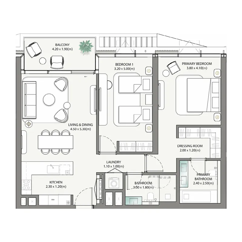 2 Bedrooms