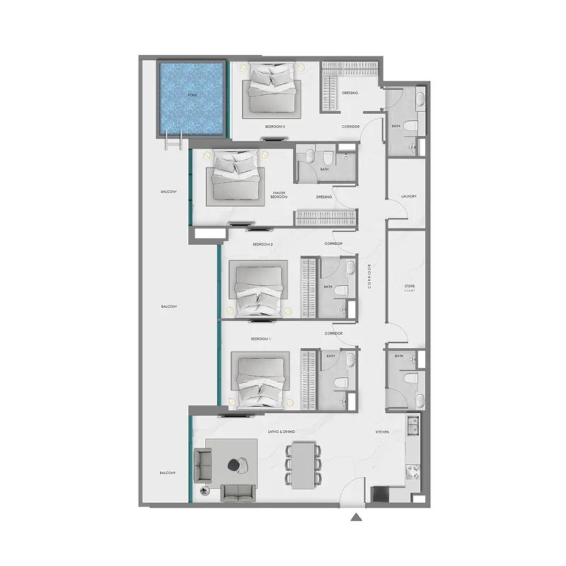 4 Bedrooms