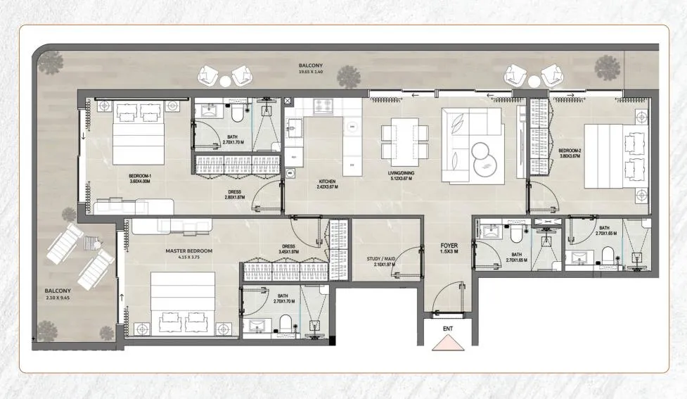 3 Bedrooms