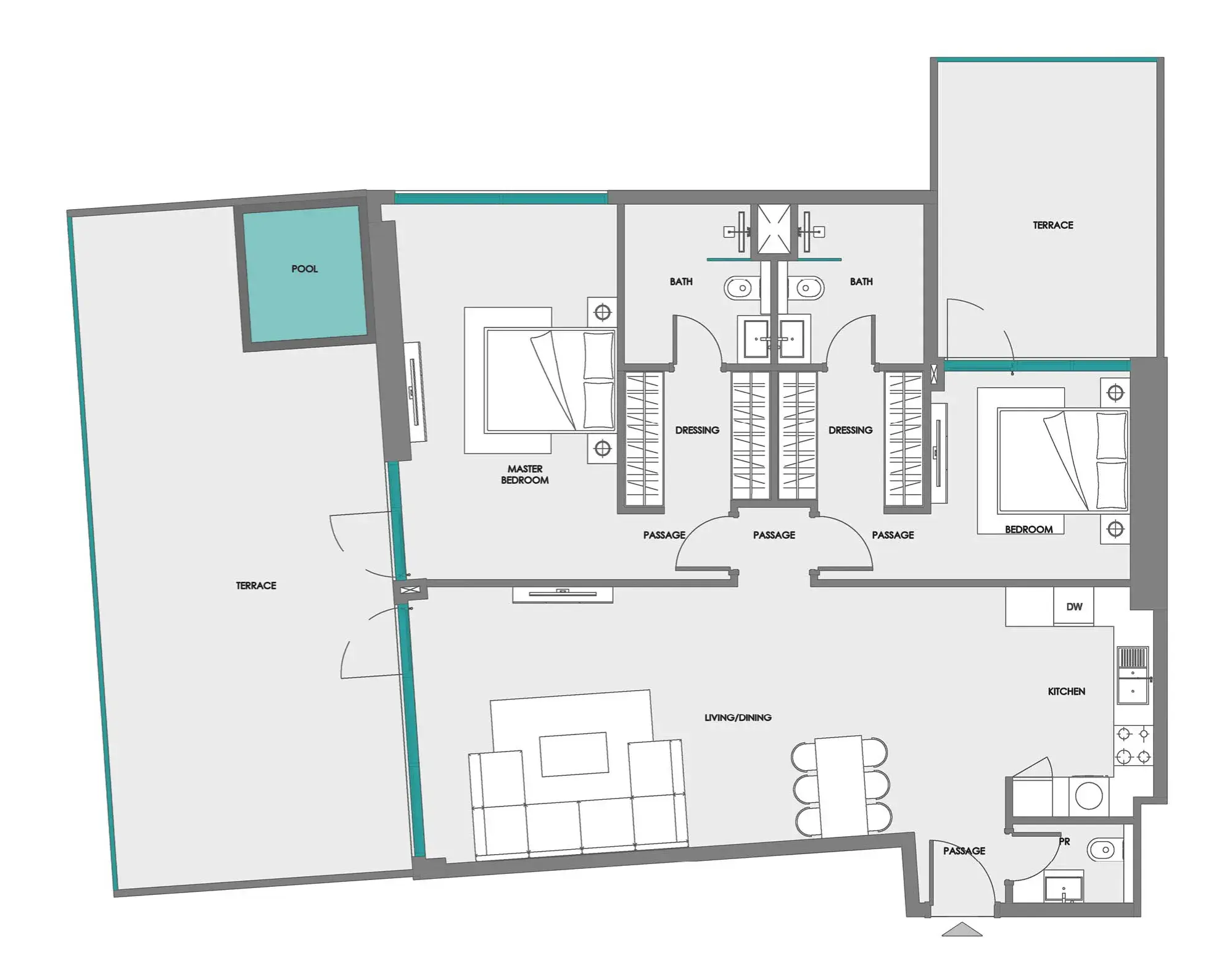 2 Bedrooms