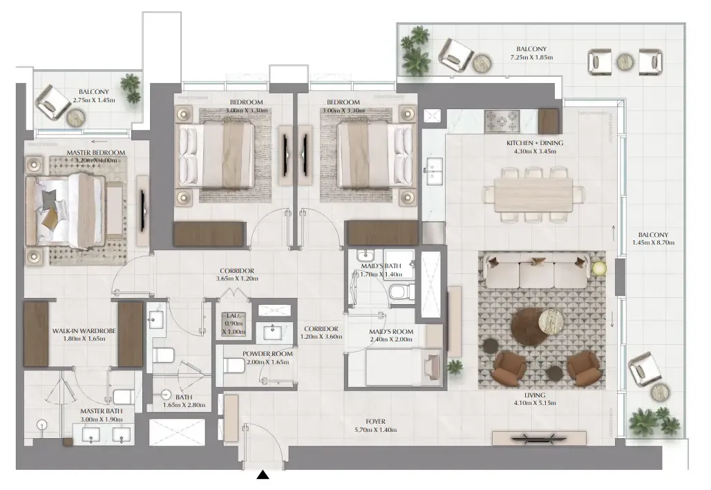 3 Bedrooms