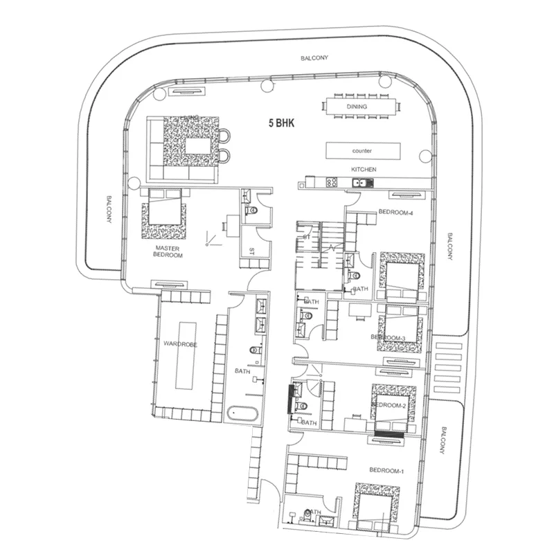 5 Bedrooms