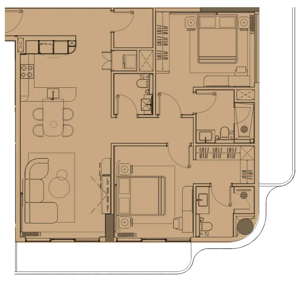 2 Bedrooms
