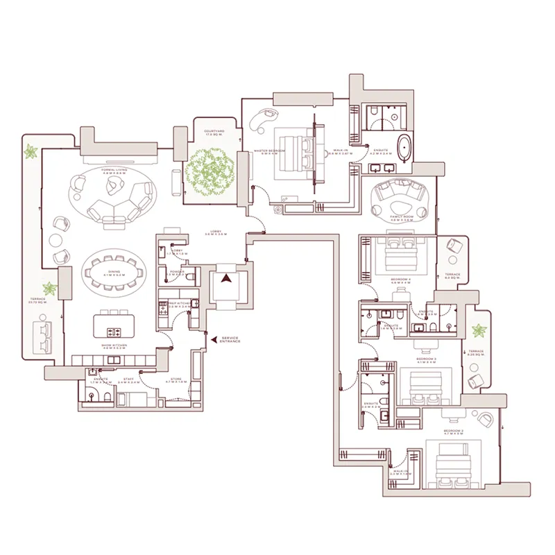 4 Bedrooms