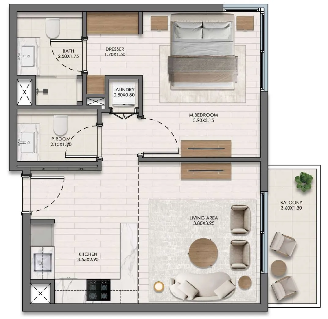 1 Bedroom