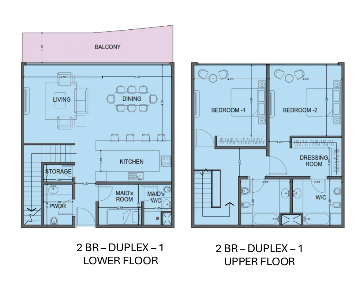 2 Bedrooms