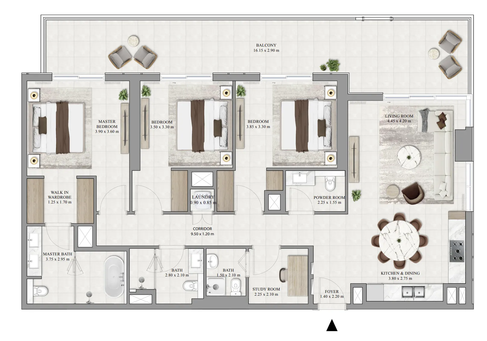 3 Bedrooms