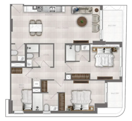 3 Bedrooms