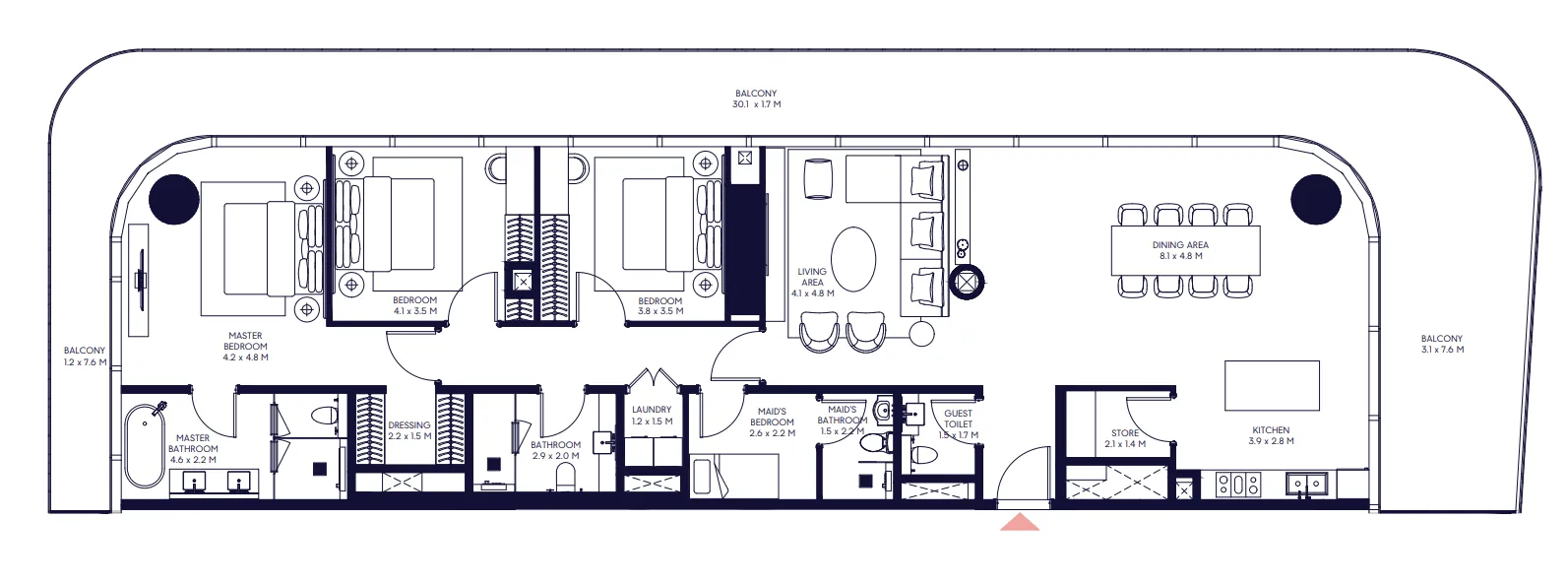 3 Bedrooms