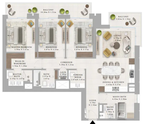 3 Bedrooms