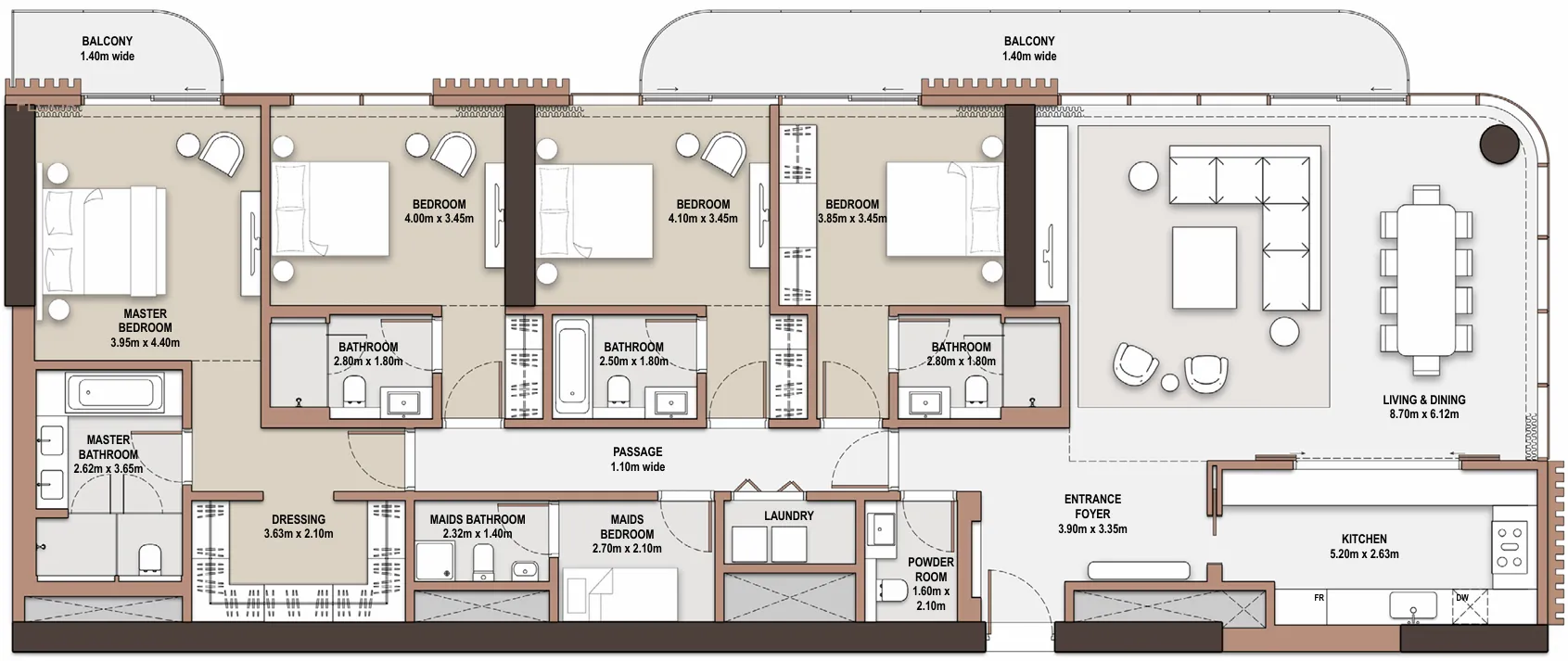 4 Bedrooms