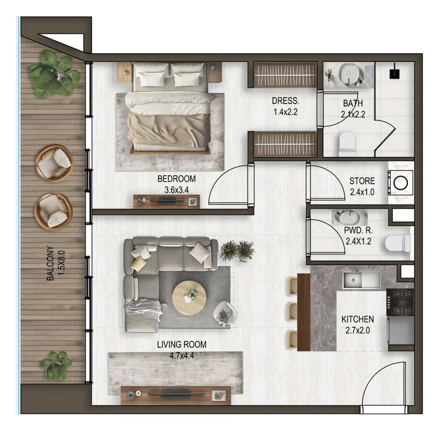 1 Bedroom