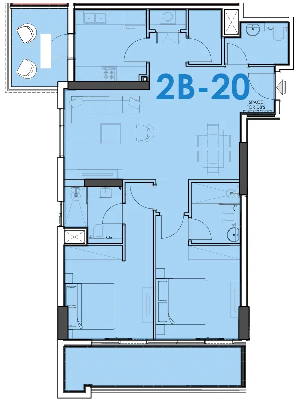 2 Bedrooms