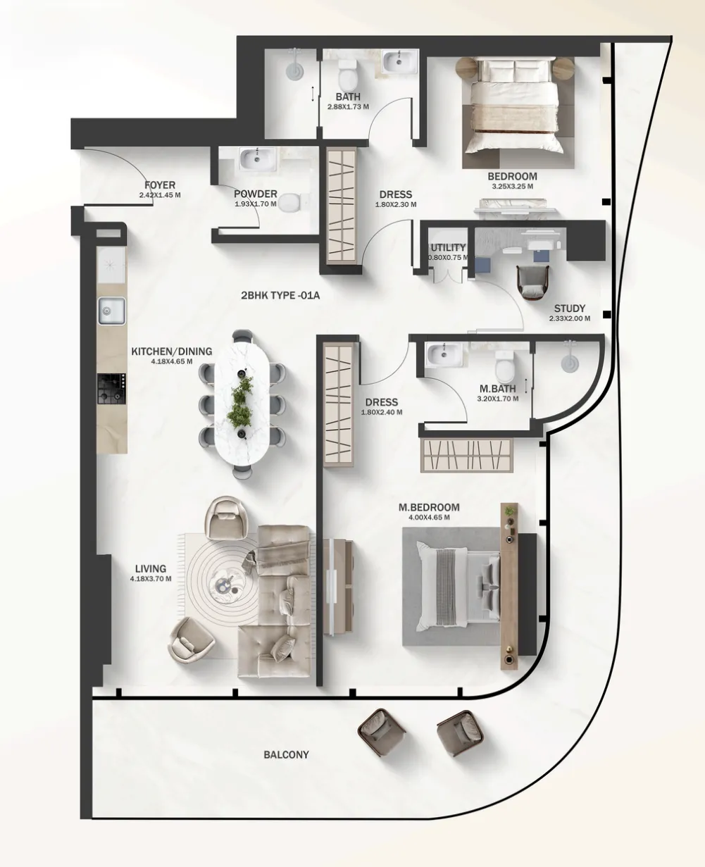 2 Bedrooms