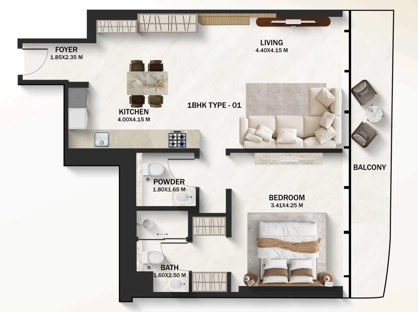 1 Bedroom