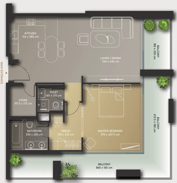1 Bedroom